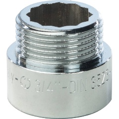 Изображение товара Удлинитель STOUT хромированный 3/4X15 для трубных систем