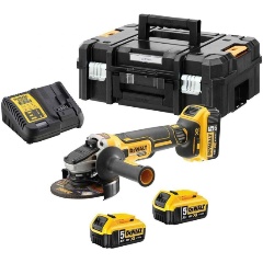 Изображение товара Углошлифовальная машина аккумуляторная DeWALT DCG405P3-QW