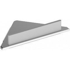 Изображение товара Угловая полочка для душа KEUCO Edition 400 11557170100 со скребком алюминий