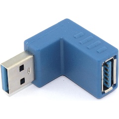Изображение товара Угловой удлинитель VB PARTS USB Type A с поворотом наверх