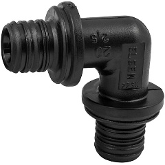 Изображение товара Угольник ELSEN Monolit 90° для пластиковых труб 20 мм PPSU