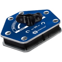 Изображение товара Угольник магнитный КОБАЛЬТ 96 * 80 мм, ОТКЛЮЧАЕМЫЙ МАГНИТ, на 6 углов: 30, 45, 60, 75, 90, 135 град., магнит до 20 кг, блистер (919-487)