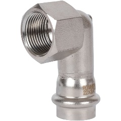 Изображение товара Угольник-переходник ROMMER ВПр-ВР, 22х3/4 из нержавеющей стали