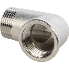 Изображение товара Угольник STOUT SFT-0012-000001 НВ никелированный 1"