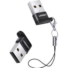 Изображение товара Адаптер-переходник UGREEN, USB-A - USB-C, черный(50568)