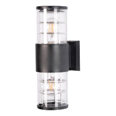 Изображение товара Уличный настенный светильник Arte Lamp Tokyo A5315AL-2BK современный на улице