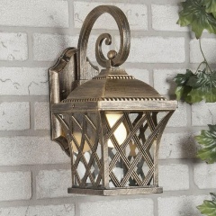 Изображение товара Уличный настенный светильник Elektrostandard Cassiopeya D черное золото