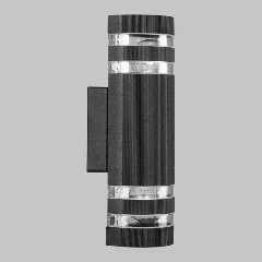 Изображение товара Уличный настенный светильник IMEX IL 0014 0025-2-BK стиль техно для наружного освещения