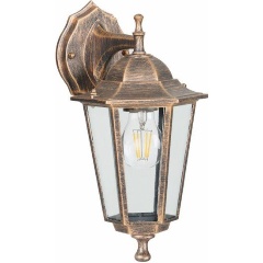 Изображение товара Уличный настенный светильник LEEK в классическом стиле бронза 60 Вт IP44