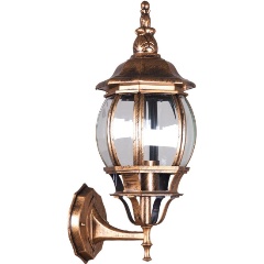 Изображение товара Уличный настенный светильник Reluce 08012-0.2-001SW BKG бронза стиль классика надежное освещение