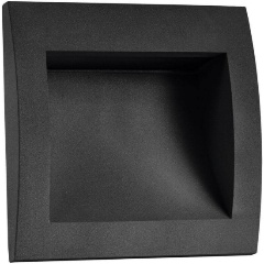 Изображение товара Уличный настенный светильник Lightstar Estra 383674 черный металлик IP54