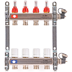 Изображение товара Коллекторная группа Uni-Fitt, 1' х 3/4' - 10 контуров с расходомерами, термост. вентилями (450I4310)
