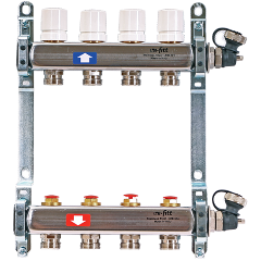 Изображение товара Коллекторная группа Uni-Fitt 13 контуров с регуляторами и термостатами