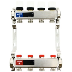 Изображение товара Коллекторная группа Uni-Fitt 1" х 5 вых 3/4" с балансировочными и термостатическими вентилями, 451W4305