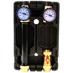 Изображение товара Насосно-смесительная группа Uni-fitt DN25 с термосмесителем без насоса теплоизоляция