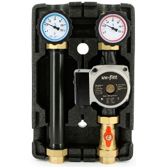 Изображение товара Насосно-смесительная группа Uni-fitt DN25, с термосмесителем, с насосом, GTO 25-6S, в теплоизоляции