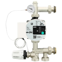Изображение товара Насосно-смесительная группа Uni-fitt SOLOMIX MINI с наружной резьбой 1", с насосом Wilo PARA 15/6-130