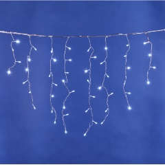 Изображение товара Бахрома светодиодная с контроллером Uniel ULD-B3010-200-DTA WHITE IP20 200 светодиодов, 3 м, белый свет, IP20, провод прозрачный, 07949