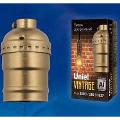 Изображение товара Патрон декоративный Uniel DLC-V-H01/E27 BRONZE