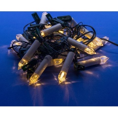 Изображение товара Светодиодная гирлянда Uniel ULD-S0600-030-SGA WARM WHITE IP20 CANDLES «Свечки», 6м. 30 светодиодов. Теплый белый свет. Постоянное свечение. Провод зеленый, UL-00005469