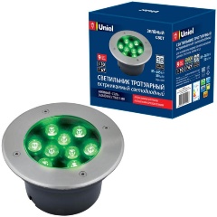 Изображение товара Ландшафтный светильник ULU-B12A-9W/GREEN IP67 серый