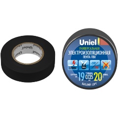 Изображение товара Изоляционная лента Uniel UIT-135P 20/15/01 BLK
