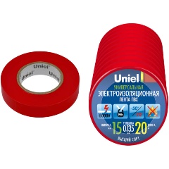 Изображение товара Изоляционная лента Uniel UIT-135P 20/15/01 RED