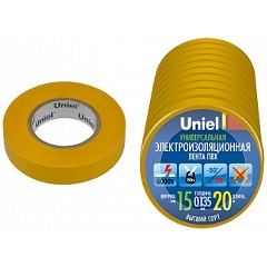 Изображение товара Изоляционная лента Uniel UIT-135P 20/15/01 YEL