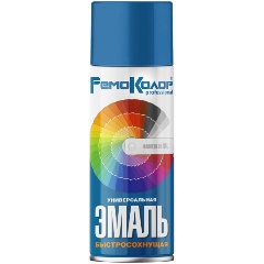 Изображение товара Универсальная акриловая эмаль РемоКолор (синяя, 520 мл) 69-9-105