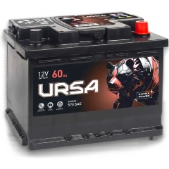 Изображение товара Аккумулятор URSA Extra power, 242x175x190, обратная полярность, 60 Ач