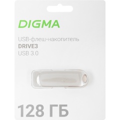 Изображение товара USB флешка 128Gb Digma Drive3 silver USB 3.0