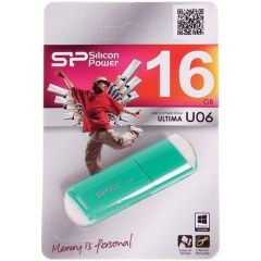 Изображение товара USB флешка 16Gb Silicon Power Ultima U06 blue USB 2.0