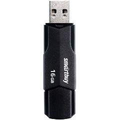 Изображение товара USB флешка 16Gb SmartBuy Clue черная USB 2.0 надежное устройство для хранения данных