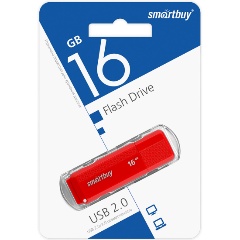 Изображение товара USB флешка 16Gb SmartBuy Dock red USB 2.0