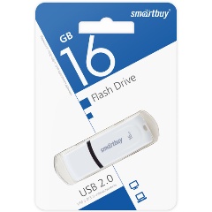 Изображение товара USB флешка 16Gb SmartBuy Paean white USB 2.0