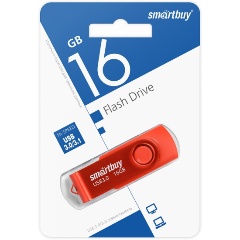 Изображение товара USB флешка 16Gb SmartBuy Twist red USB 3.0