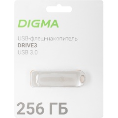 Изображение товара USB флешка 256Gb Digma Drive3 silver USB 3.0