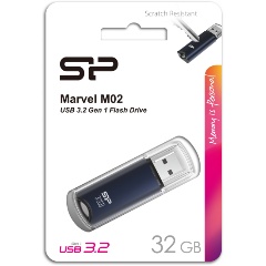 Изображение товара USB флешка 32Gb Silicon Power Marvel M02 blue USB 3.2 Gen 1 (USB 3.0)