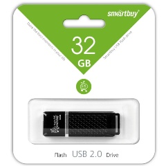 Изображение товара USB флешка 32Gb SmartBuy Quartz black USB 2.0