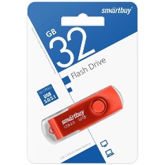 Изображение товара USB флешка 32Gb SmartBuy Twist red USB 3.0
