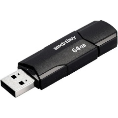 Изображение товара USB флешка 64Gb SmartBuy Clue black USB 3.0