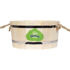 Изображение товара Ушат БАННАЯ ЛИНИЯ с пластиковой вставкой, 15л