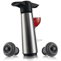 Изображение товара Вакуумный насос Vacu Vin с 2 винными пробками (6492606)