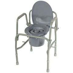 Изображение товара Кресло-туалет VALENTINE INTERNATIONAL с откидывающимися поручнями средство для самообслуживания и ухода за инвалидами арт. 10583