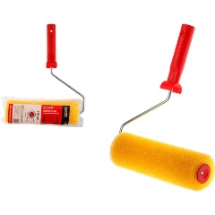 Изображение товара Валик поролоновый "Структурный" крупнопористый 250мм с ручкой 8мм STARTUL PROFI (покраска стен и фасадов, поролон, крупная структура) (ST0218-25R)