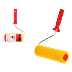 Изображение товара Валик поролоновый "Структурный" мелкопористый 180мм с ручкой 8мм STARTUL PROFI (покраска стен и фасадов, поролон, мелкая структура) (ST0216-18R)