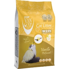 Изображение товара Комкующийся наполнитель VAN CAT без пыли с ароматом Ванили, 10 кг