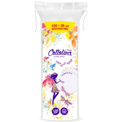 Изображение товара Ватные диски Cottolina, 120+20 шт