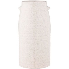 Изображение товара Ваза BRONCO 12,3х12,3х25 см пластиковая керамика белая для интерьера