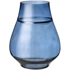 Изображение товара Ваза BRONCO nova blue 16х20 см настольная стеклянная